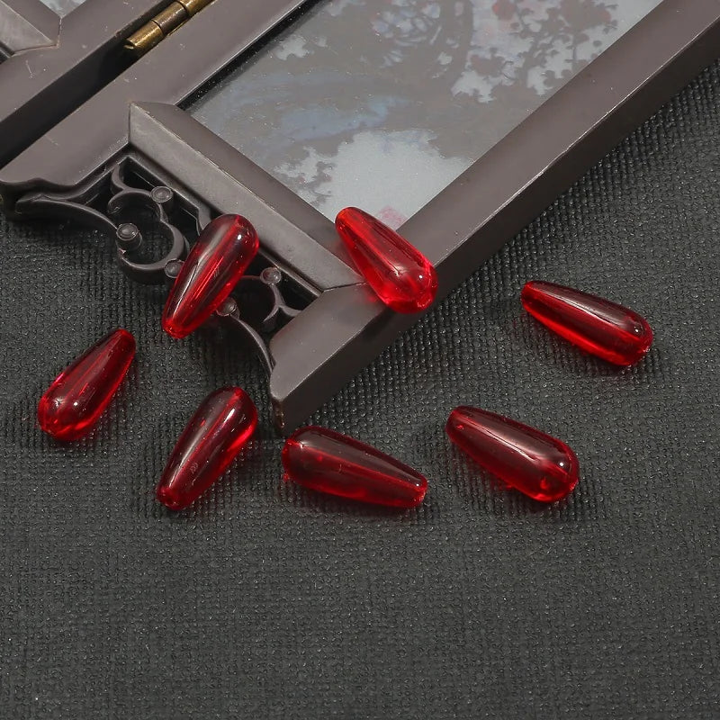 New 10pcs 8 Colors Glass Water Drop Shape Beads Glass Beads Dia 8X19mm Loose Spacer Round Beads For Jewelry Making Accessories