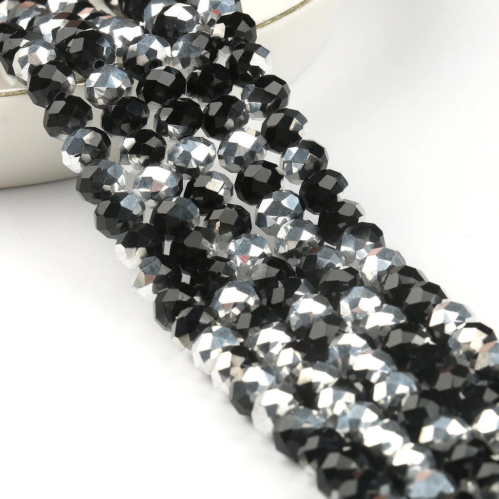 Glass Beads for Bracelets 3/4/6/8mm Faceted Multicolor Austria Crystal Round Loose Beads for Jewelry Making Diy Bracelet Strand
