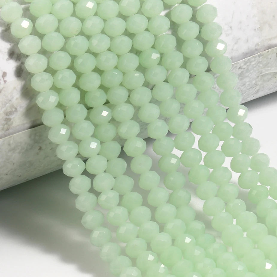 Glass Beads for Bracelets 3/4/6/8mm Faceted Multicolor Austria Crystal Round Loose Beads for Jewelry Making Diy Bracelet Strand