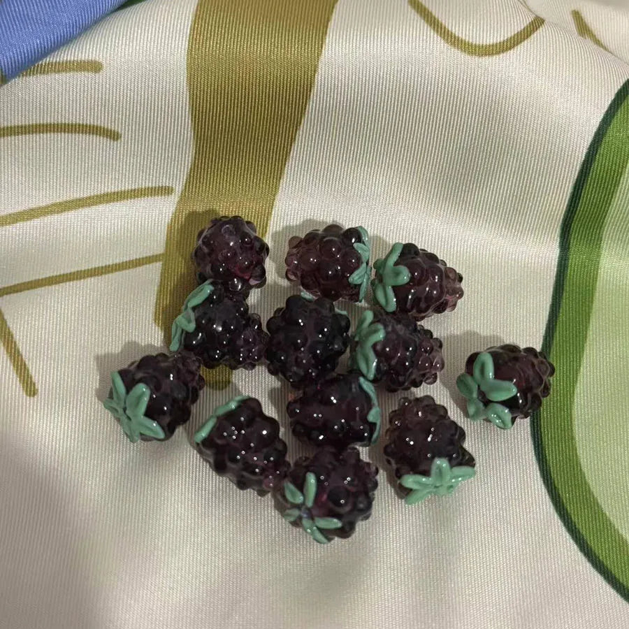 Glass Beads, Fruits, Raspberries, DIY Accessories, Earrings, Necklace Accessories, Handmade Accessories, Grape Glass Beads And S