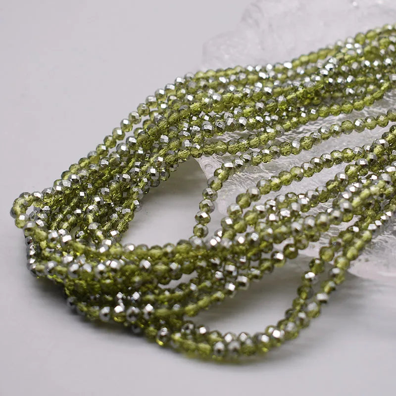 New Color 4mm Crystal Glass Beads  Rondelle Faceted Loose Spacer Glass Beads for Jewelry Making DIY Bracelet