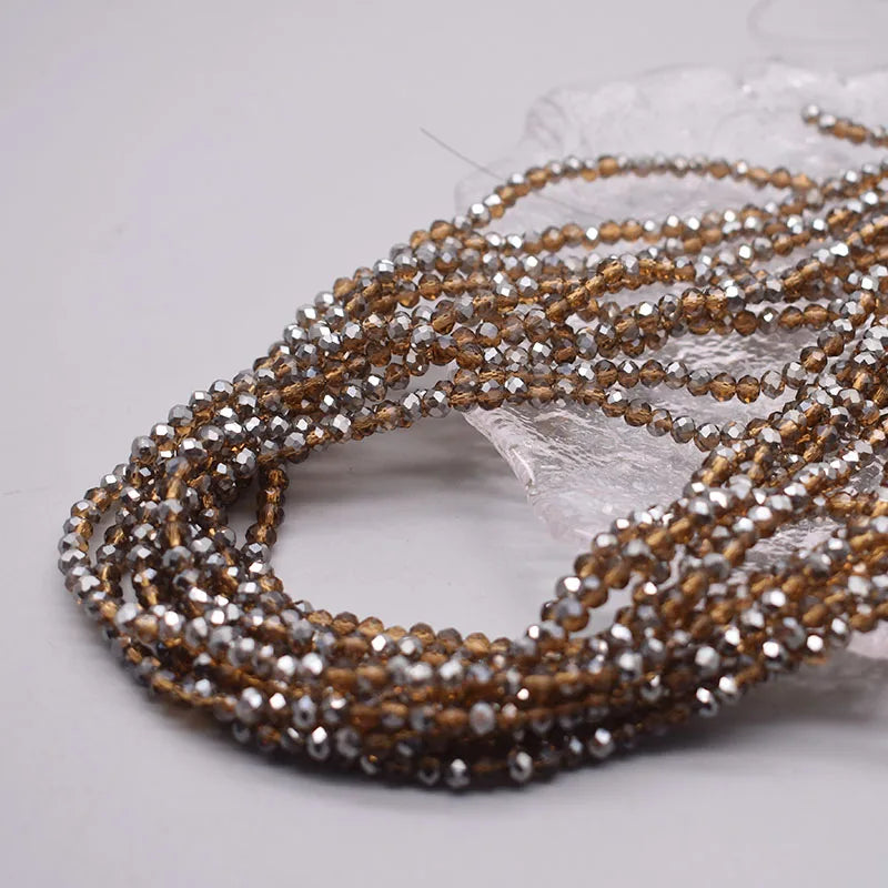 New Color 4mm Crystal Glass Beads  Rondelle Faceted Loose Spacer Glass Beads for Jewelry Making DIY Bracelet