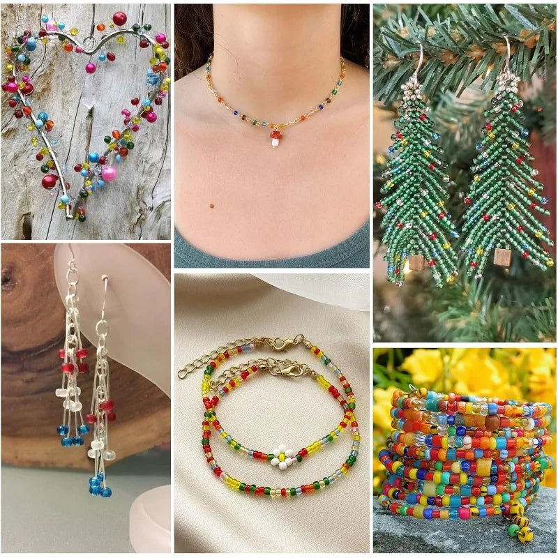 2mm Bohemian Style Beads for Jewelry Making Random Assorted Colors Clothing Embroidery Decoration Diy Beading and Jewelry Making