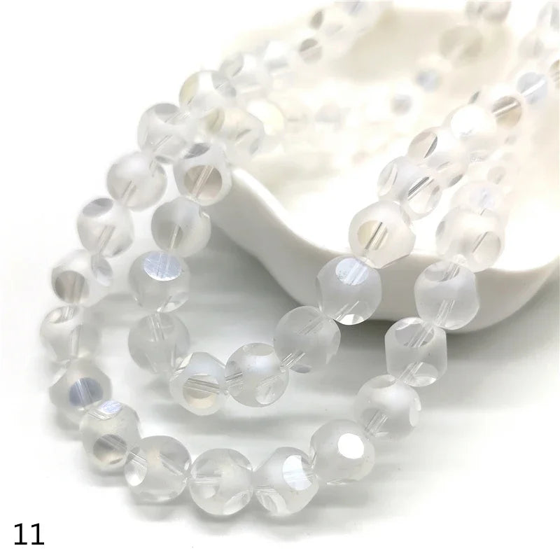 8mm Crystal Glass Beads Accessories For Jewelry Making, Six Faceted  Cube  Beads,20 pcs/lot