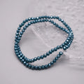 New Color 4mm Crystal Glass Beads  Rondelle Faceted Loose Spacer Glass Beads for Jewelry Making DIY Bracelet