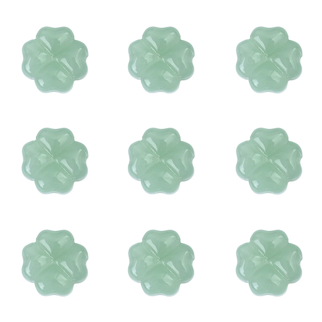 About 20Pcs Glass Four Leaf Flower Beads Scattered Beads Handmade DIY Making Couple Bracelets, Necklaces, Earrings, Jewelry Acces