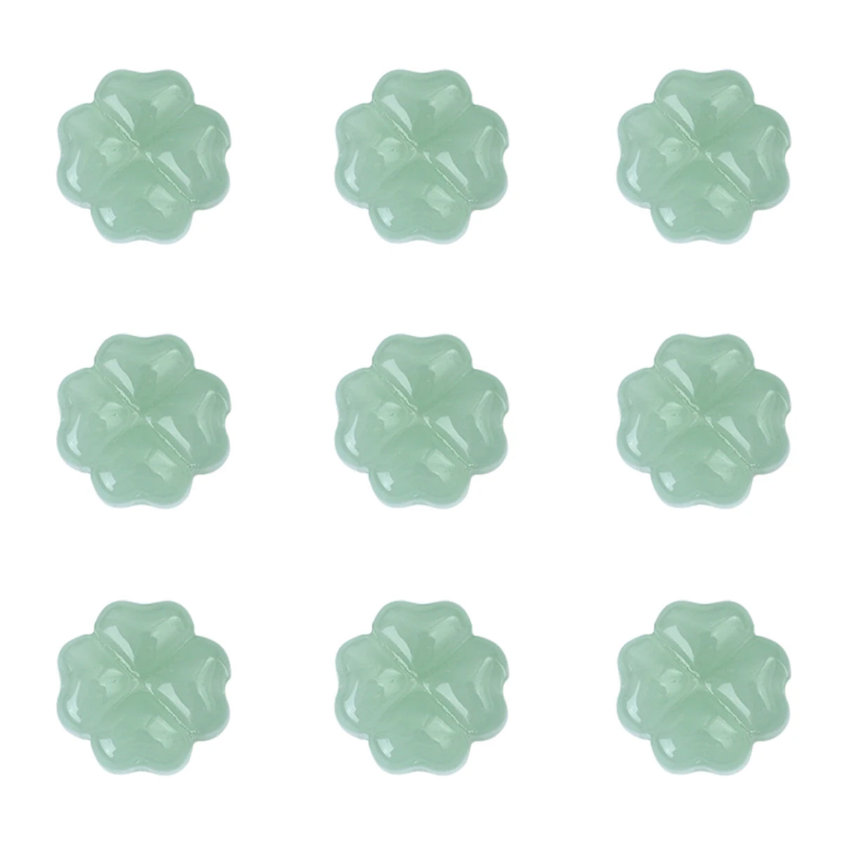 About 20Pcs Glass Four Leaf Flower Beads Scattered Beads Handmade DIY Making Couple Bracelets, Necklaces, Earrings, Jewelry Acces