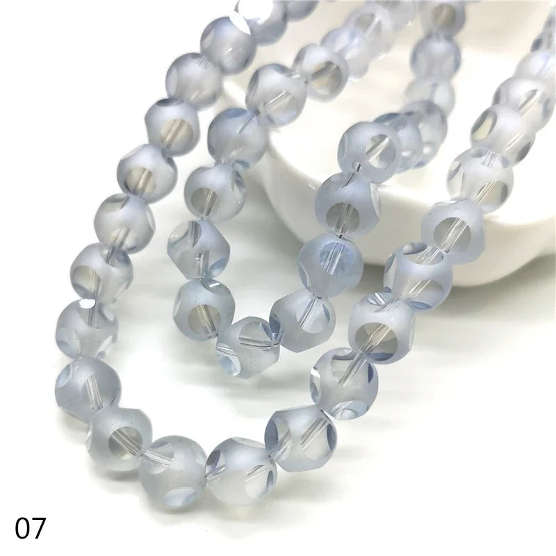 8mm Crystal Glass Beads Accessories For Jewelry Making, Six Faceted  Cube  Beads,20 pcs/lot