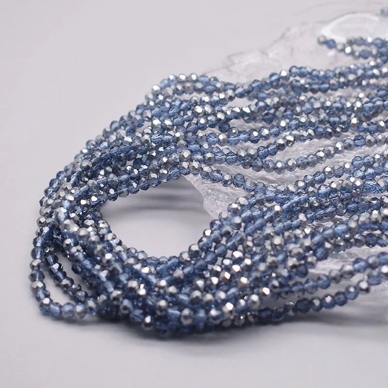 New Color 4mm Crystal Glass Beads  Rondelle Faceted Loose Spacer Glass Beads for Jewelry Making DIY Bracelet