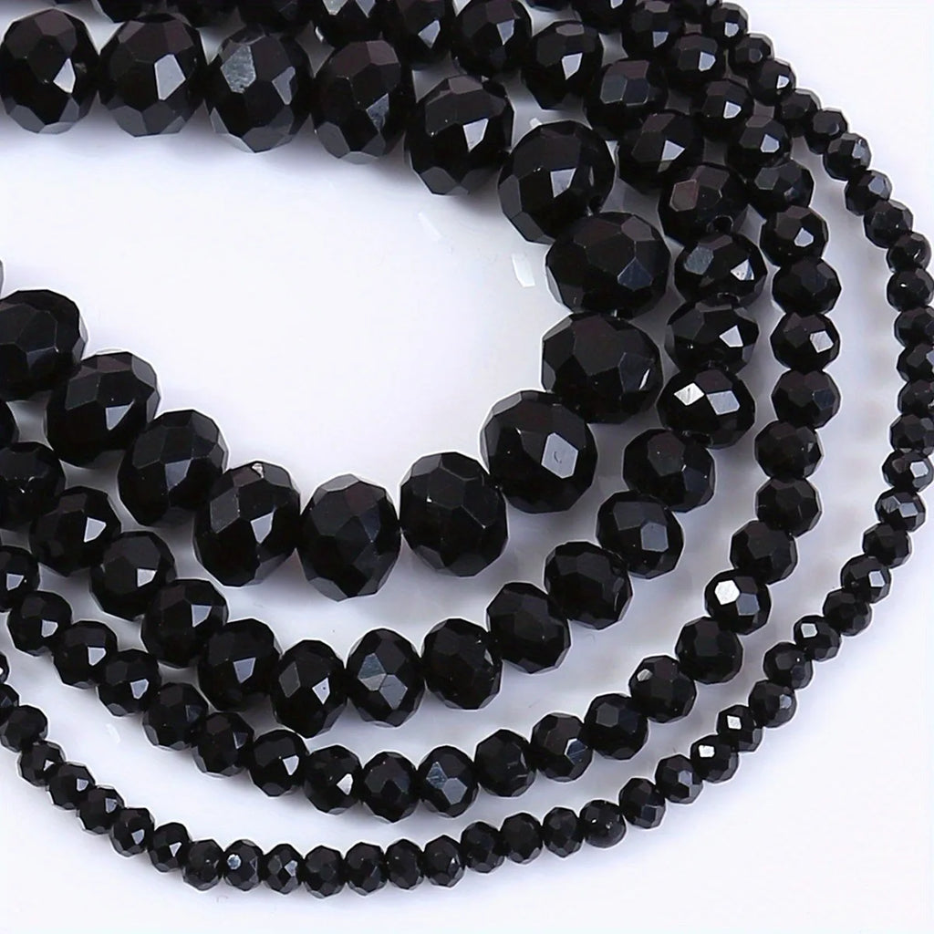 6mm8mm Glass Crystal Beads, Used For Making Jewelry Multi-Faceted AB Crystal Beads Interval Beads Chain, Jewelry Diy Accessories