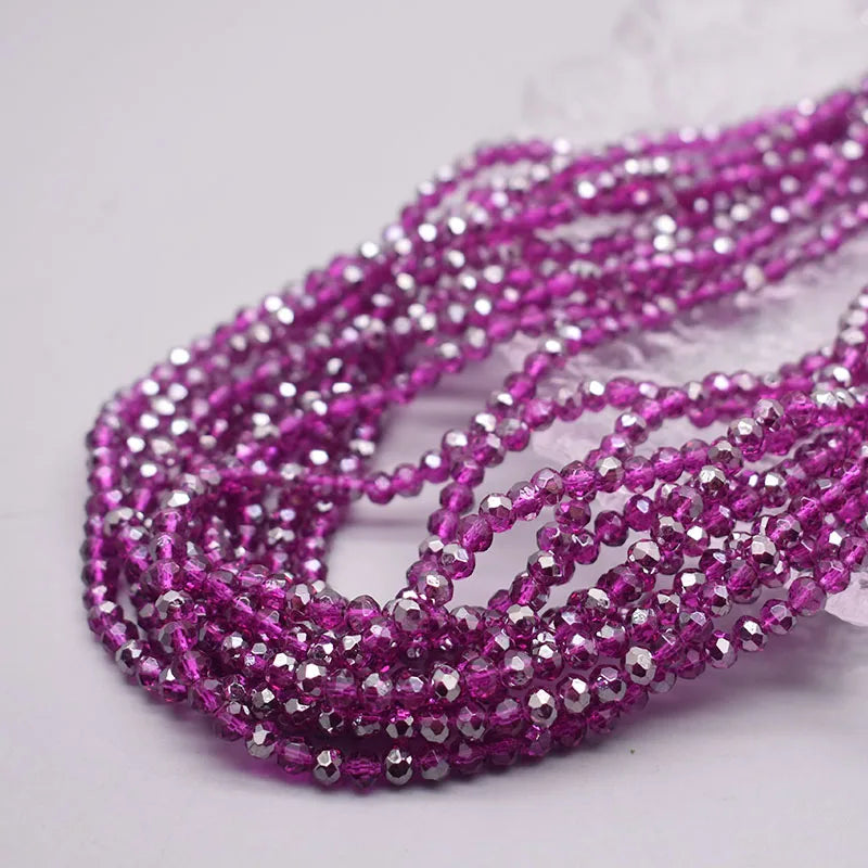 New Color 4mm Crystal Glass Beads  Rondelle Faceted Loose Spacer Glass Beads for Jewelry Making DIY Bracelet