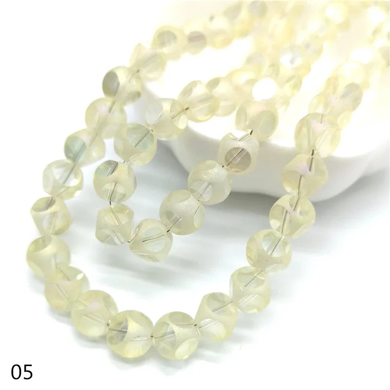8mm Crystal Glass Beads Accessories For Jewelry Making, Six Faceted  Cube  Beads,20 pcs/lot