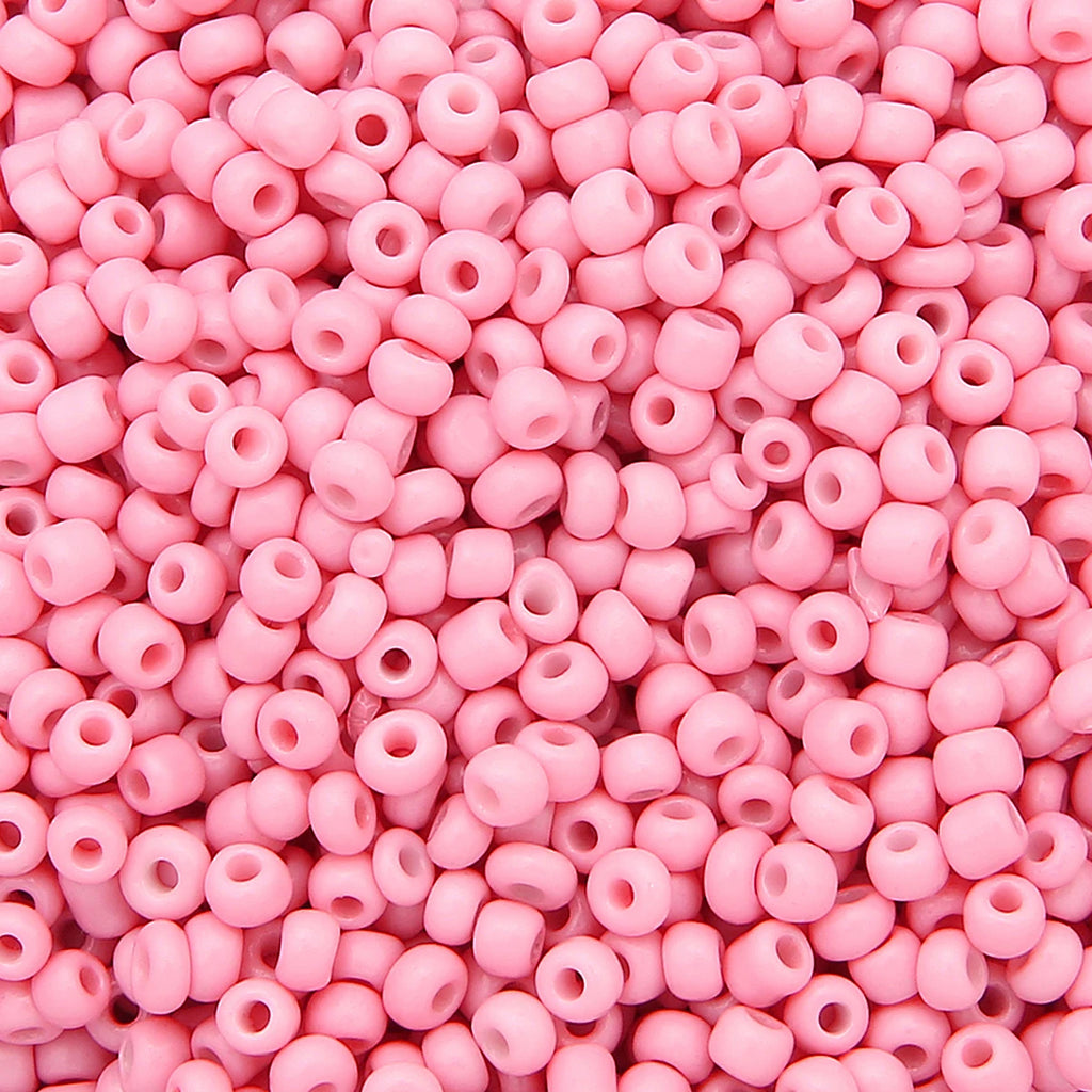 Glass Rice Beads 2/3/4mm - Premium Solid Color Loose Beads for Professional Jewelry Making, Bracelets & DIY Accessories