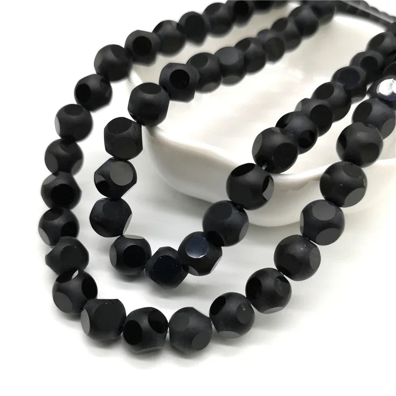 8mm Crystal Glass Beads Accessories For Jewelry Making, Six Faceted  Cube  Beads,20 pcs/lot