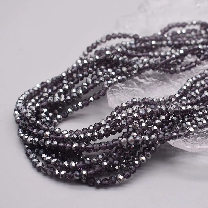 New Color 4mm Crystal Glass Beads  Rondelle Faceted Loose Spacer Glass Beads for Jewelry Making DIY Bracelet